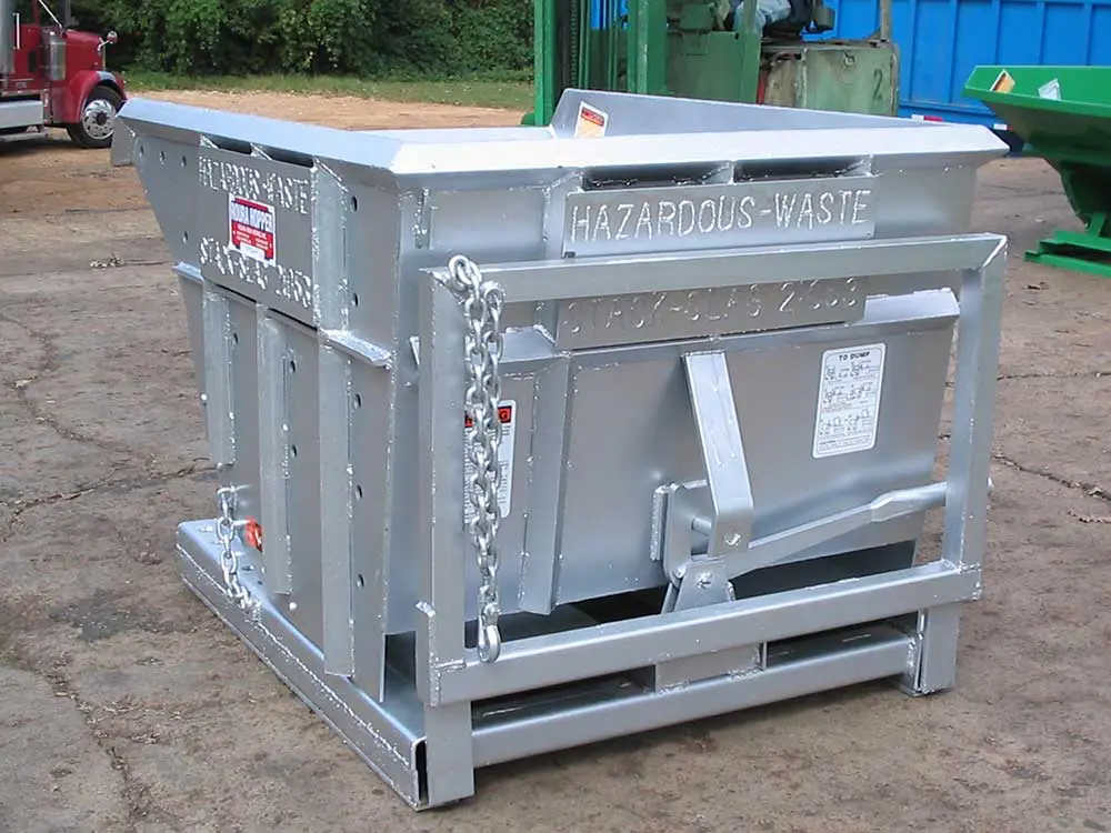 Galvanized steel hopper