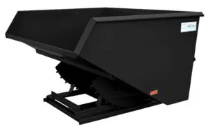 Black Self-Dumping Hopper