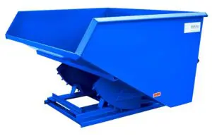 Blue Self-Dumping Hopper