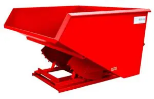 Red Self-Dumping Hopper