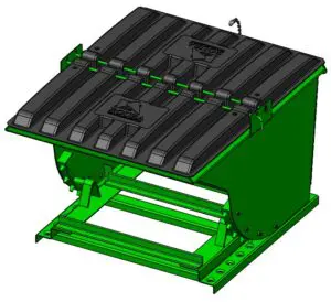 Self Dumping Hopper with lid H-PLDA-205-ISO