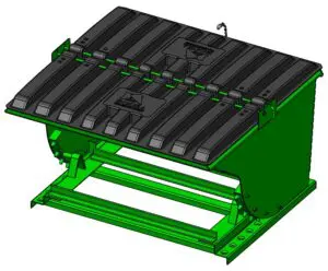 Self Dumping Hopper with lid H-PLDA-270-ISO