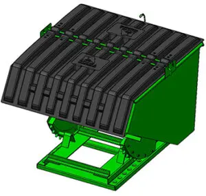 Plastic Lid Self-Dumping Hoppers