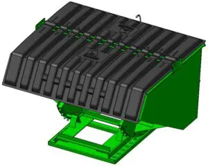 Self Dumping Hopper with lid H-PLDA-675-ISO