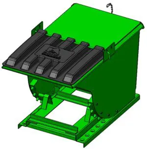 Self Dumping Hopper with lid H-PLDB-135-ISO