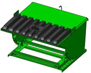 Self Dumping Hopper with plastic lid H-PLDB-410-ISO