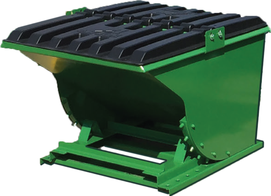 Dump Hopper with plastic lid