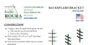Backsplash Bracket