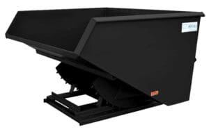 Black Self-Dumping Hopper
