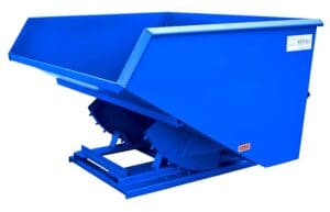 Blue Self-Dumping Hopper