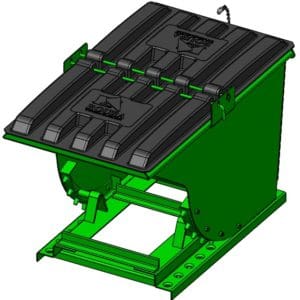 Self Dumping Hopper with lid H-PLDA-135-ISO