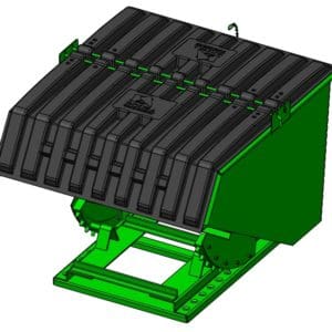 Self Dumping Hopper with lid H-PLDA-540-ISO