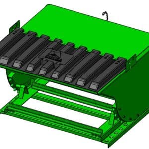 Self Dumping Hopper with plastic lid H-PLDB-410-ISO