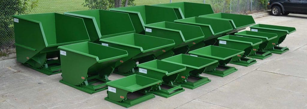 low profile self dumping hopper