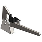 Steel trip lever handle assembly