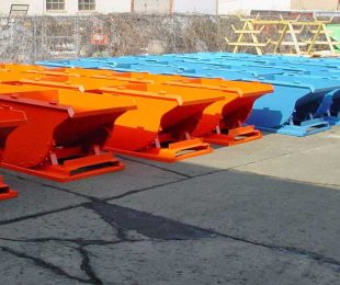 Various Colored Self-Dumping Hoppers